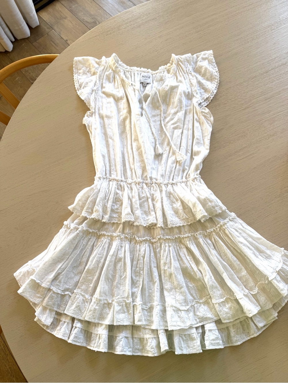 MISA Los Angeles | LILIAN DRESS IN WHITE | Color: White | Size: M - Picture 2 of 5